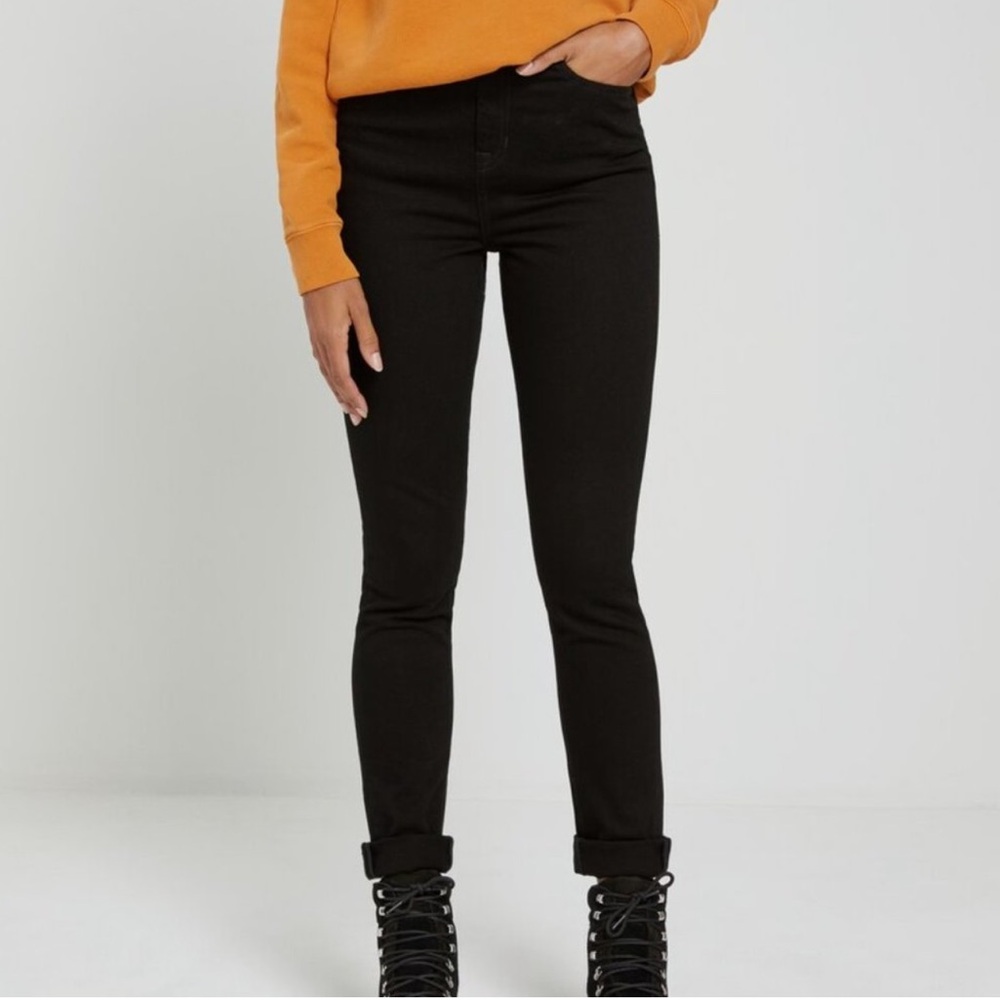Black Slim High Waist Jeans
